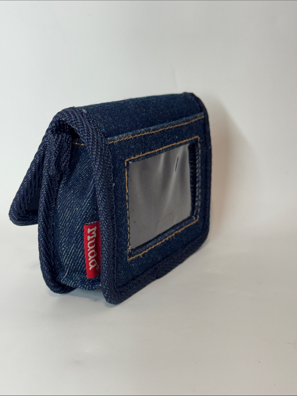 Vintage 90s/Y2K Mudd Blue Denim Bifold Mini Coin Wallet
